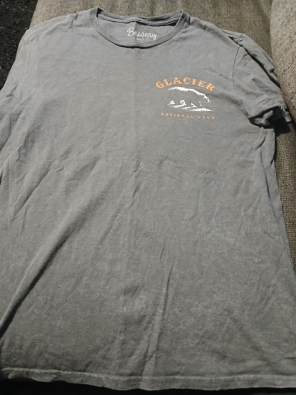 Briervy Glacier National Park Short Sleeve Tee - Gray